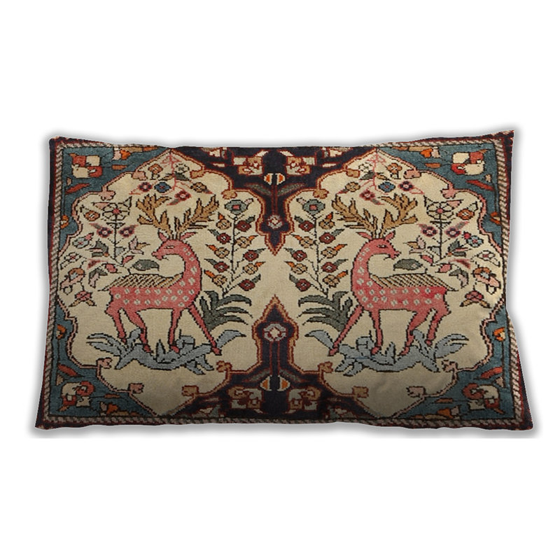 Floral Throw Pillow, Microsuede