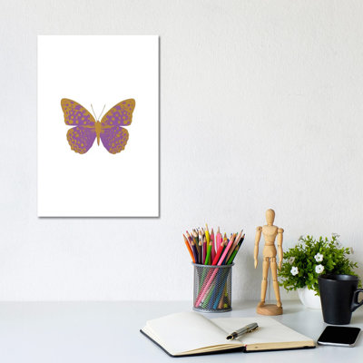 Lilac Butterfly by Orara Studio - Wrapped Canvas Gallery-Wrapped Canvas Giclée