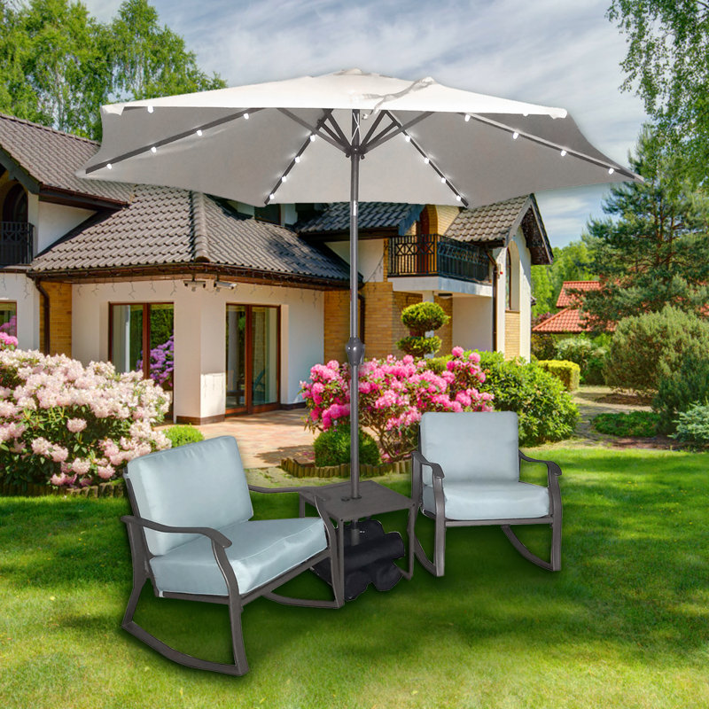 Chaise de patio avec coussins Cahanding