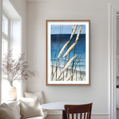 Wild herbs in the wind Beach Framed Print | Home Decor