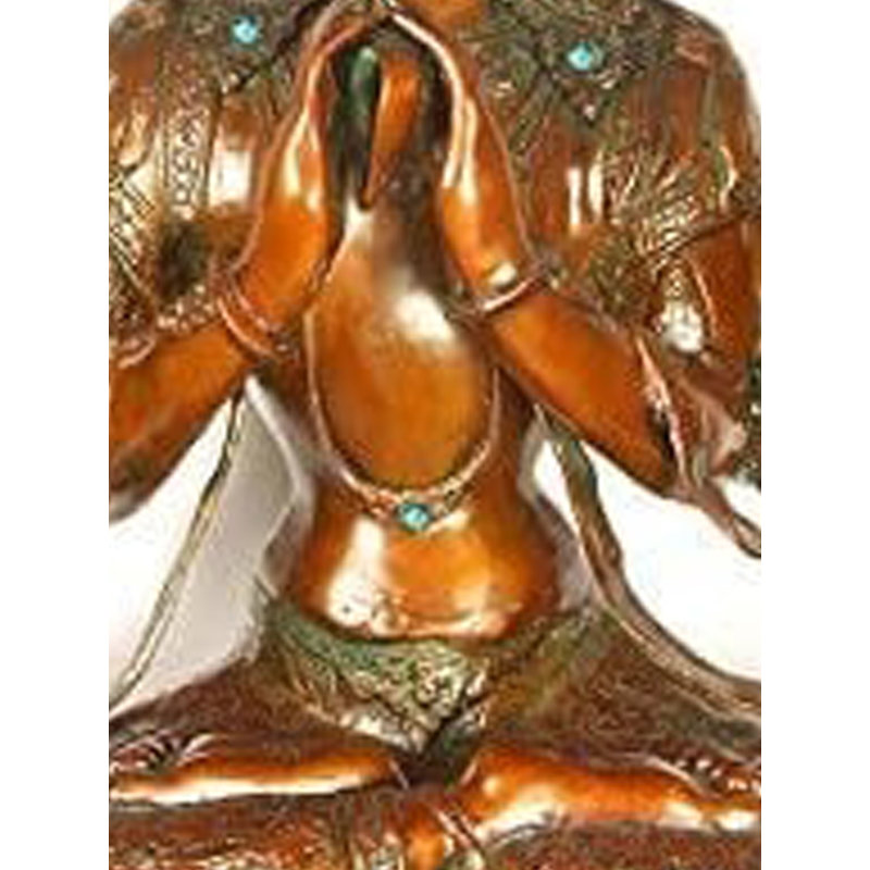 Grande divinité bouddhiste tibétaine Chenrezig (Shadakshari Lokeshvara)