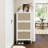 3 Door Shoe Rack, Freestanding Modern Entryway Storage, 44Lb Load Capacity, Engineered , -Proof, , Sun-, No Burrs, Delicate Finish, 2 Compartments Each Layer, Gold Handle For Smooth Operation, Matte-736083