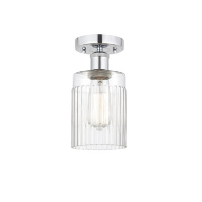 Kamena Glass Semi Flush Mount