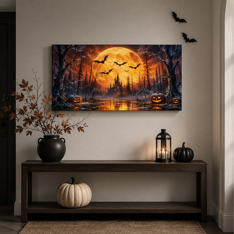Art sur toile d'Halloween, L 40 po x H 20 po