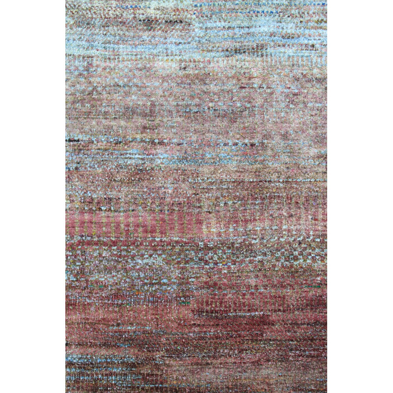 New Indian Illusion Silk Wool On Cotton 9Ft10inx13ft9in Fuscia