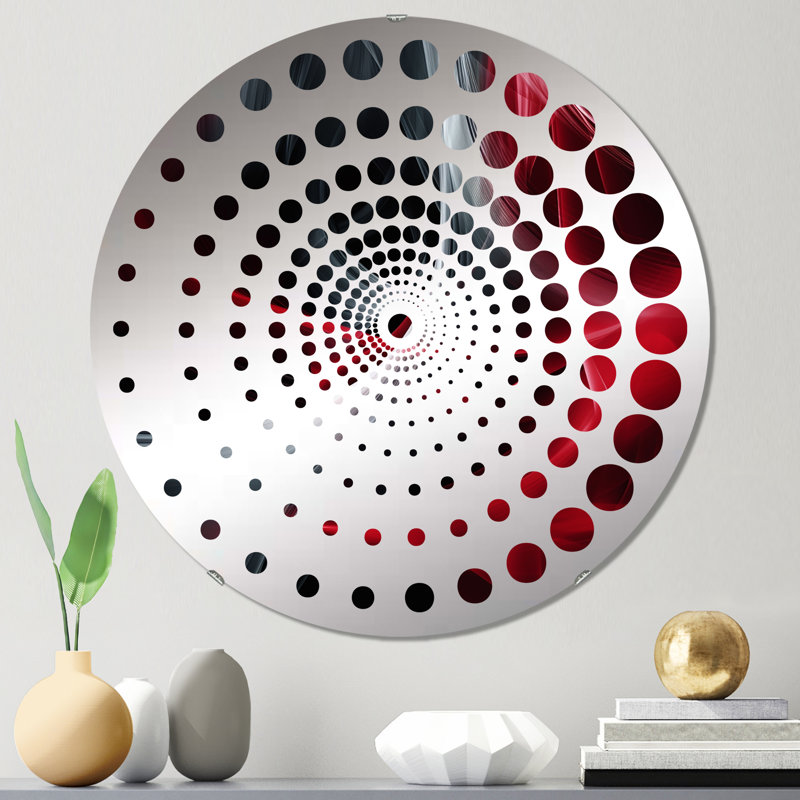 Akierra - Miroir mural spiralé, 31,4 po x 31,4 po