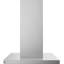 36 Designer Island-Mount Chimney Vent Hood With Clean Air Sensors