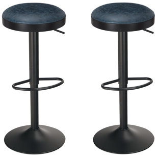 Tabouret de bar rotatif à hauteur ajustable