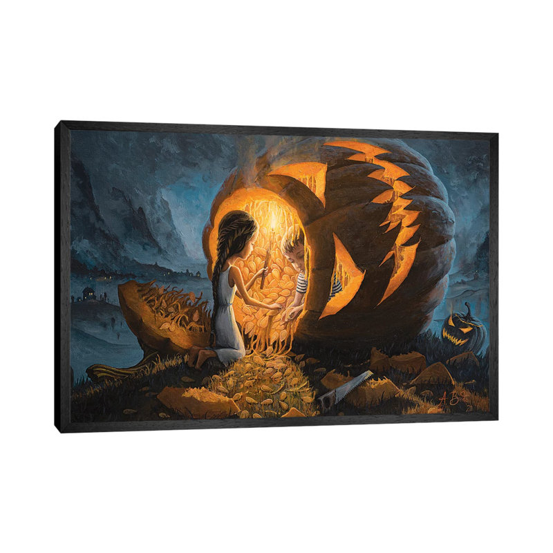 The Night We Scared All The Demons 1 Piece Wrapped Canvas Wall Art, 101.6 cm H x 66.04 cm W, Black Framed