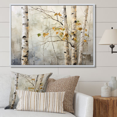 " Beige Silver Birch Tree Beauty I "