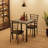 Dining Table Set for 4 Person Seat,Table with 4 Upholstered Chairs - Spacious Square Rounded Corner Top, Perfect for Apartment Living Room, Dining Room, Study, and Kitchen Workspace-135485643