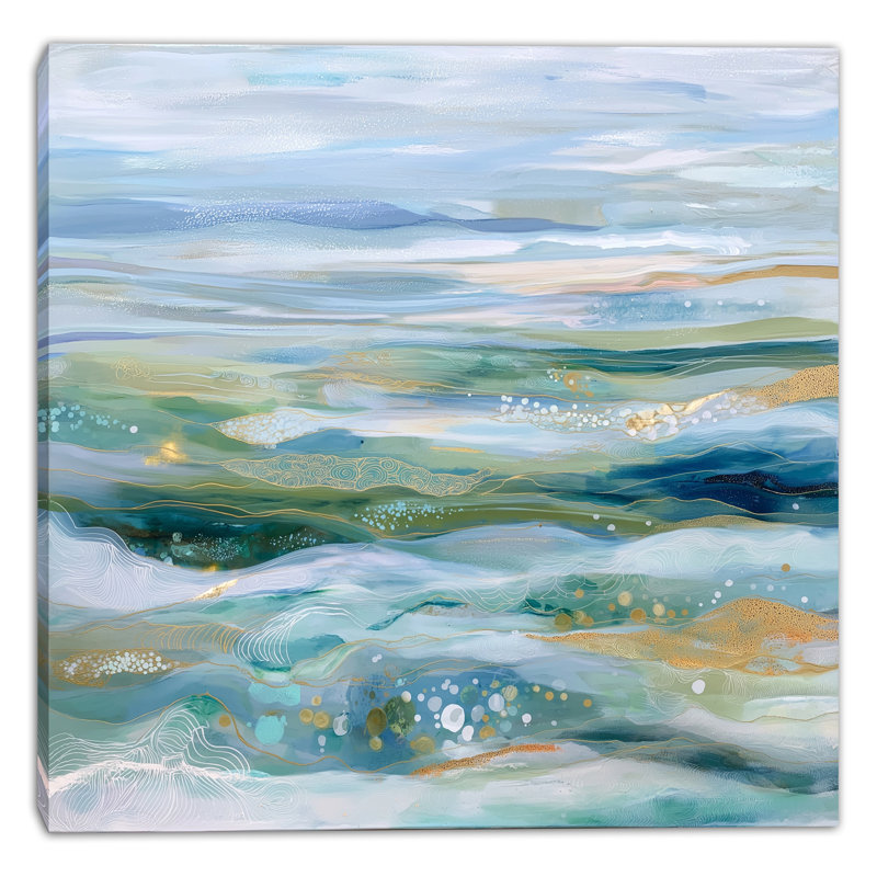«Oceanic Dreamscape», art mural sur toile tendue, H 20 po x l 20 po