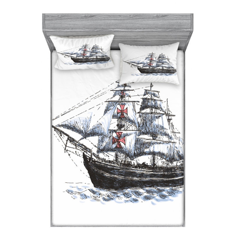 Microfiber Sheet Set, Full Sheet Set with Fitted Sheet
