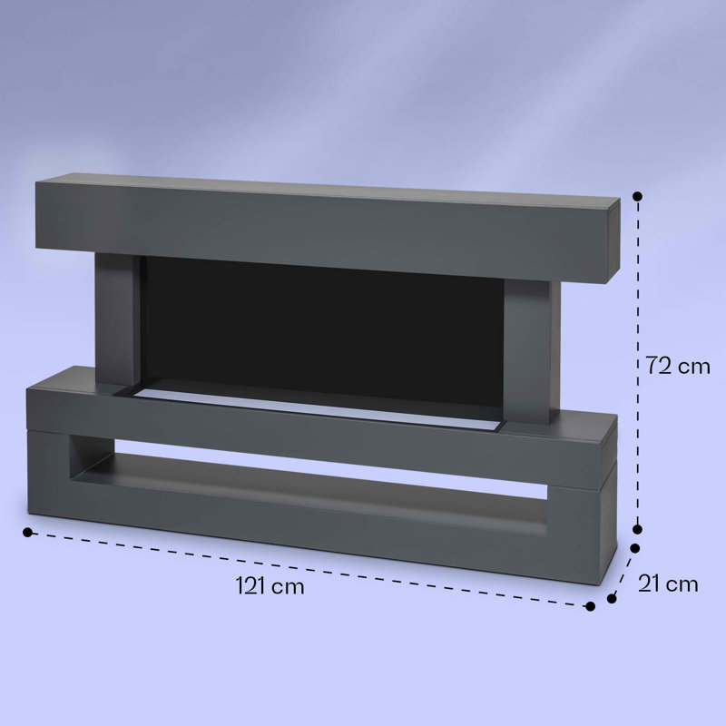 Klarstein 121cm W Electric Fireplace, Black