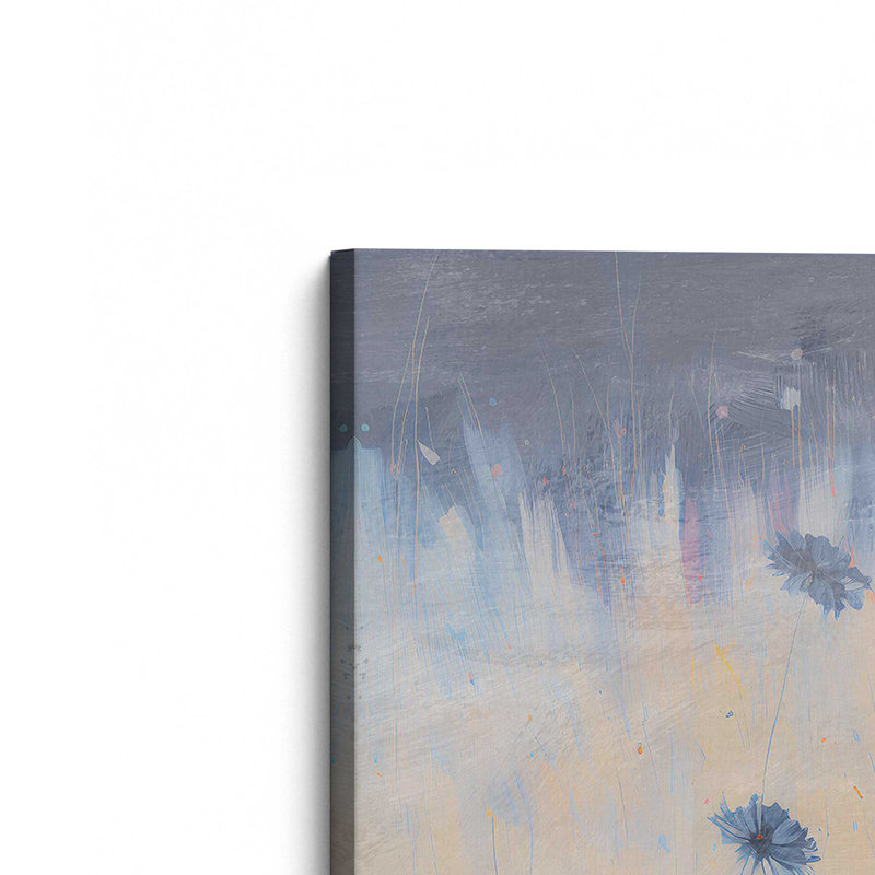«Blue Blooms Rising I», toile tendue, H 30 po x l 20 po