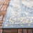 Danya Oriental Cream/Blue Indoor/Outdoor Area Rug-2002515315