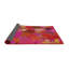 Tapis géométrique rose / rouge Antoniyah-200268431