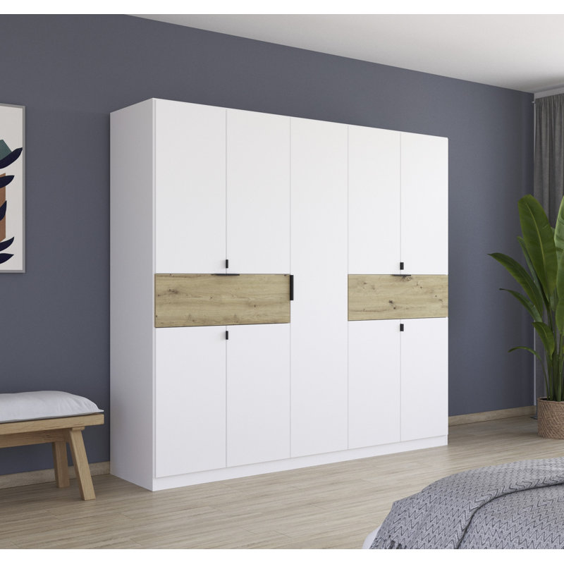 Tivareo 6 Hinged Door Wardrobe available in many colour combinations 2 Drawer INCL. Delivery and Assembly