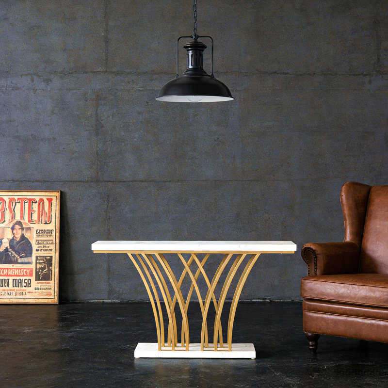 Table d'entrée de luxe, table de couloir, table console