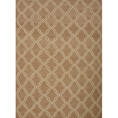 Geometric Area Rug in Brown