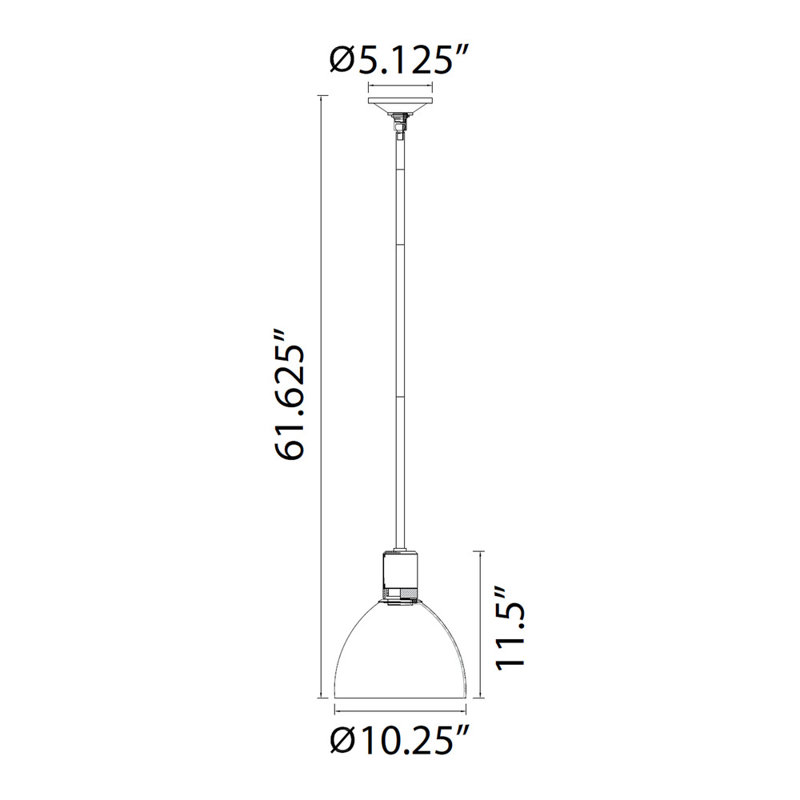 Zigrina Pendant, Polished Nickel