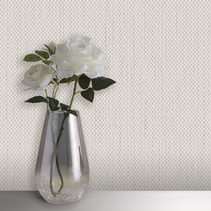 Babak 10.05m x 53cm Textured Glitter Wallpaper Roll, Beige
