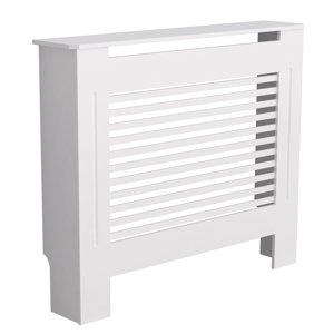 High Slatted Radiator Cover Heating Heater Cabinet Grill for Kitchen Bedroom Office
