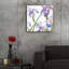«Irises» par Sheila Golden, art mural en verre acrylique, 12 po x 12 po-1145546
