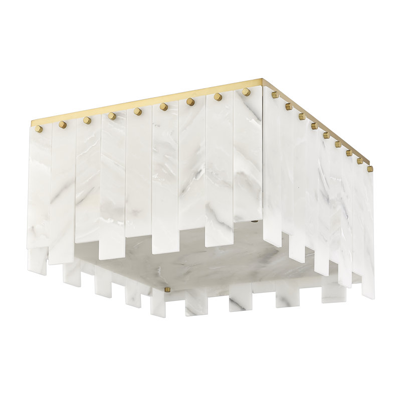 Blisse Flush Mount, Rubbed Brass