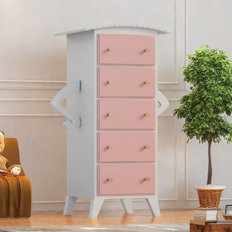 Armoire décorative pour robot, Blanc / Blanc