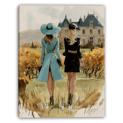 Art mural sur toile tendue Elegant Companions