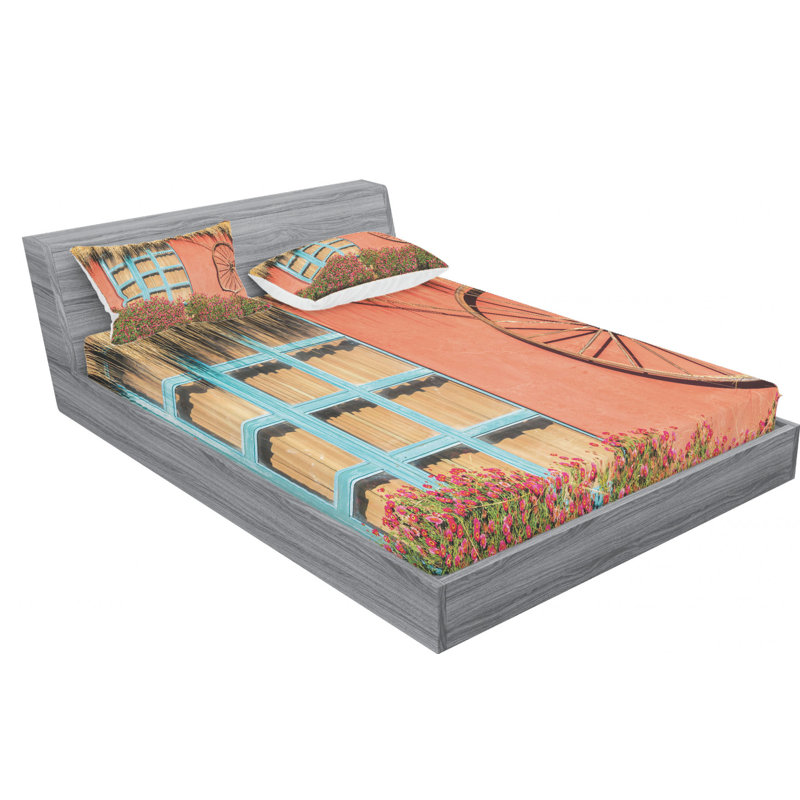 Microfiber Sheet Set, Queen Sheet Set with Fitted Sheet