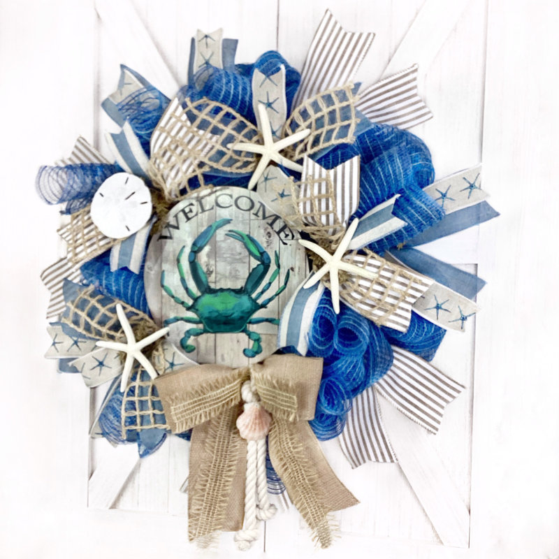 Handcrafted Burlap 18'' Wreath