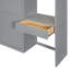 Lit escamotable mural avec bureau, armoire supérieure et tablettes de rangement, lit pliable peu encombrant-1654845061-1654845062