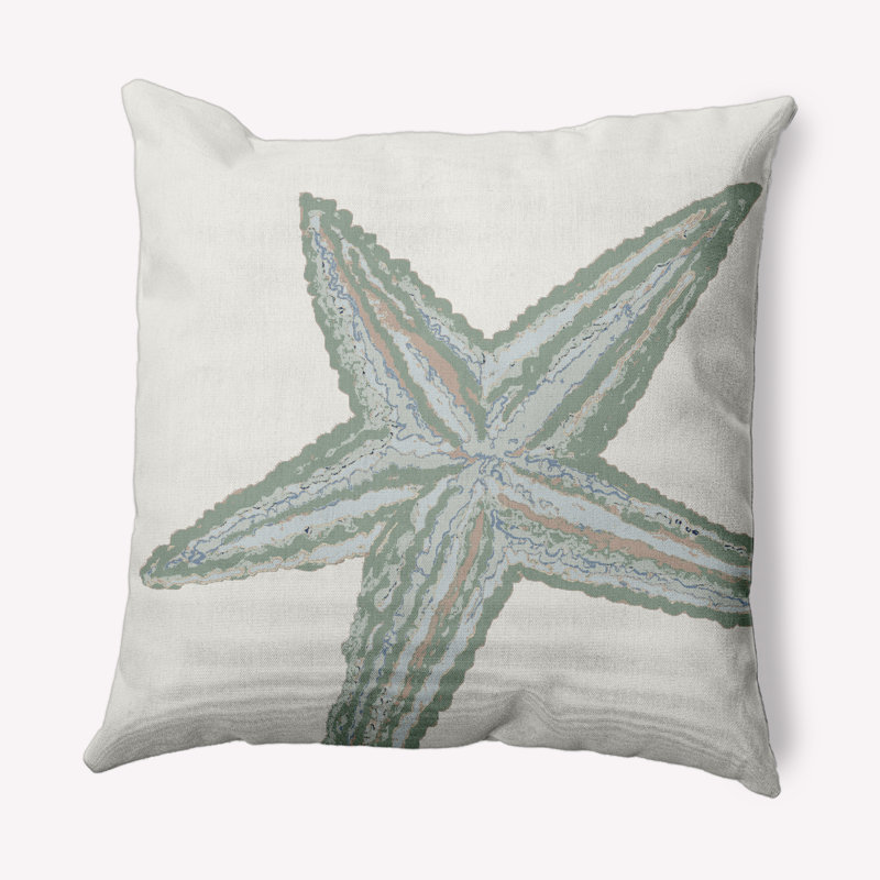Coussin Beach, Sauge, 16 po x 16 po