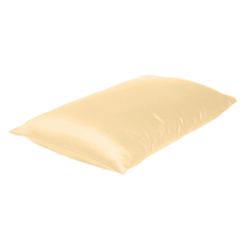 Taies d'oreiller en satin, Standard, Duvet de pêche