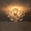 Aniek 3-Light Clear Ribbed Glass Bubble Semi Flush Mount Ceiling Light Fixture-69917213