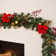 72" Red Ruby Holiday Garland with Lights