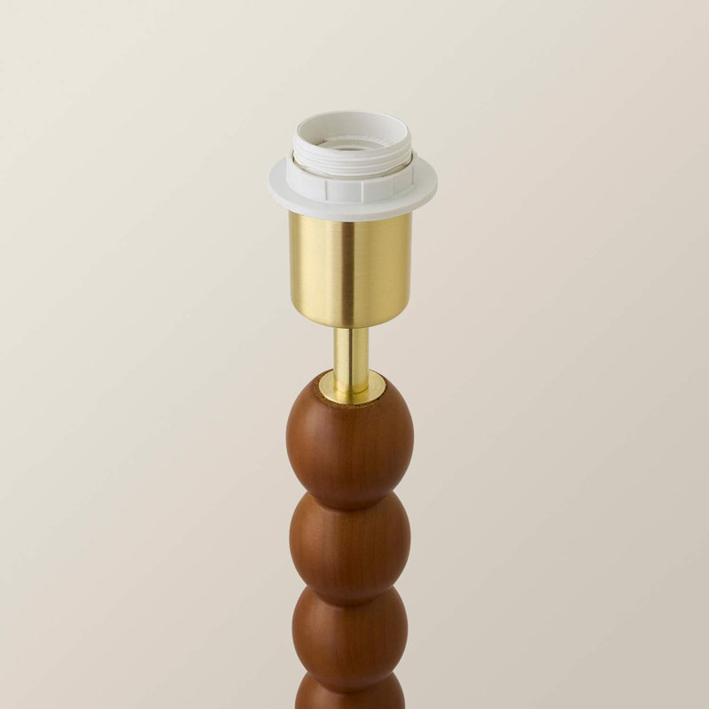 Helgomar 130cm Matte Traditional Floor Lamp, Brown