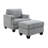 Dagenham 30" Ottoman, Dalton Graphite