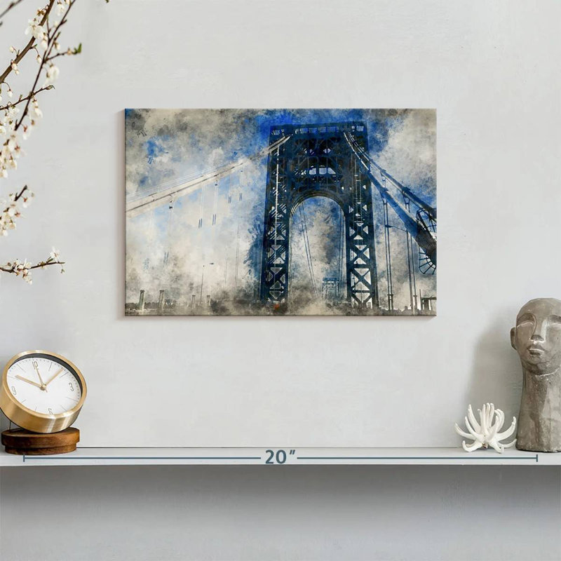 Lilie Abstract Bridge, 8" H x 12" W