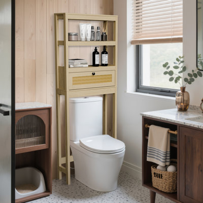 63'' H Freestanding Over The Toilet Storage