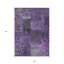 Tapis intérieur lavable 9 pi x 12 pi aubergine mauve et gris anthracite