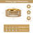 17.7" Boho Rattan Ceiling Light,4-Light Modern Farmhouse Rattan Light Fixture With Dimmable E26 LED Bulb Gold Handmade Ceiling Lamp For Dining Room,Hallway,Bedroom,Foyer And Kitchen-927774342
