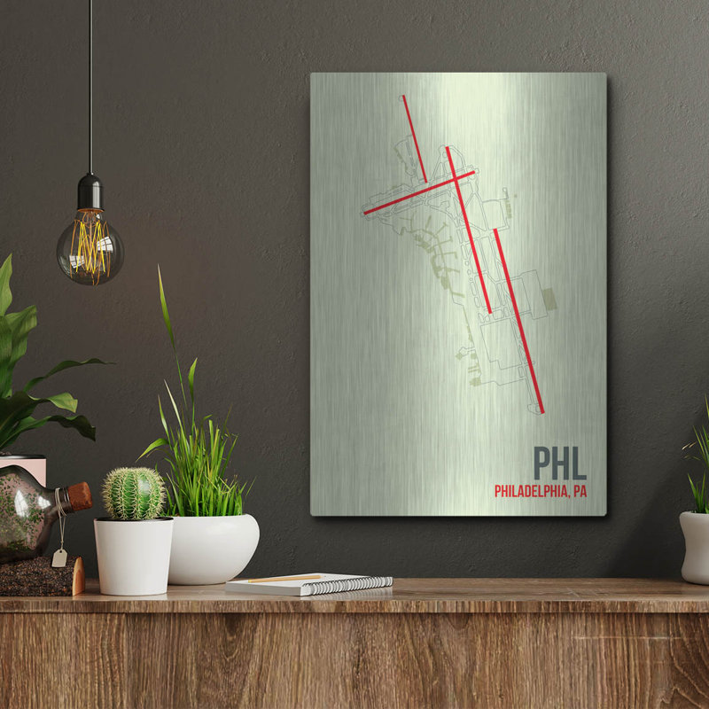 "PHL" par O8 à gauche, H 16 po x l 12 po