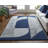 Hithin Handmade Tufted Navy Blue/Silver Gray Area Rug-1661906566