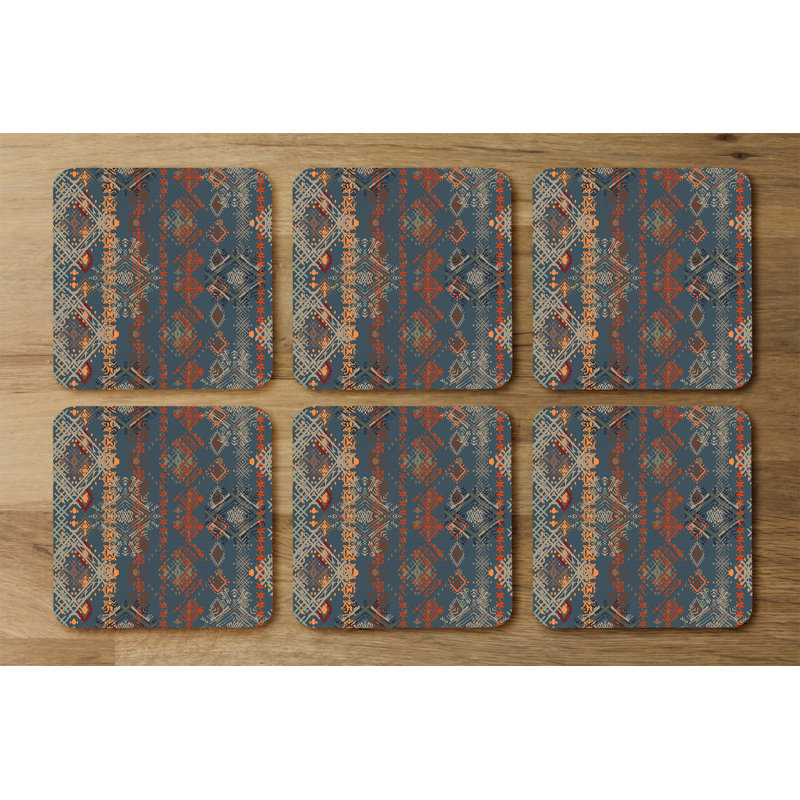 Square 6 Piece Coaster Set