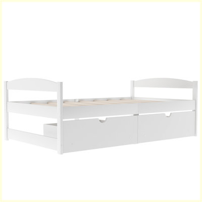 Structure de lit Charlie, lit plateforme, lit avec rangement