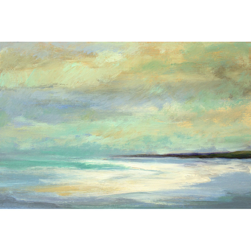 Shoreline III by Sheila Finch - Wrapped Canvas Painting, 30cm H x 46cm W