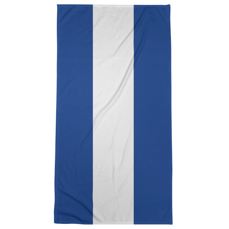 Beach Towel, Throwback Blue/White